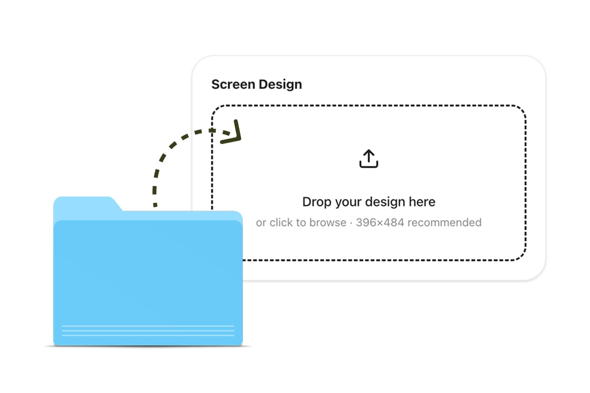 Upload your design